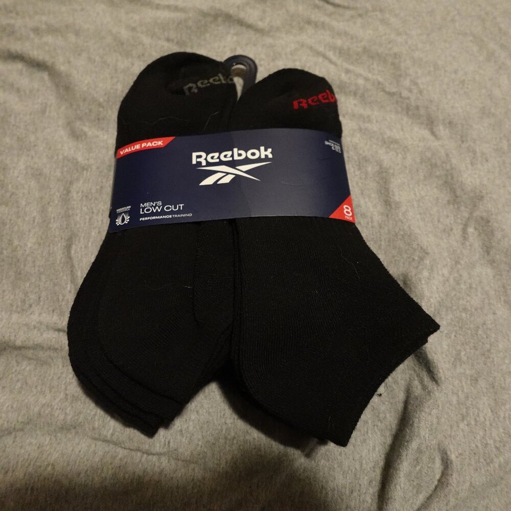 Reebok Mens No-Show Socks 8 Pair